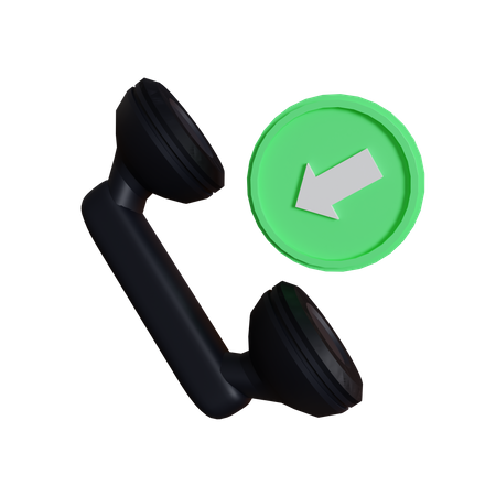 Inbound Call  3D Icon