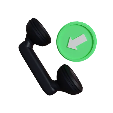 Inbound Call  3D Icon