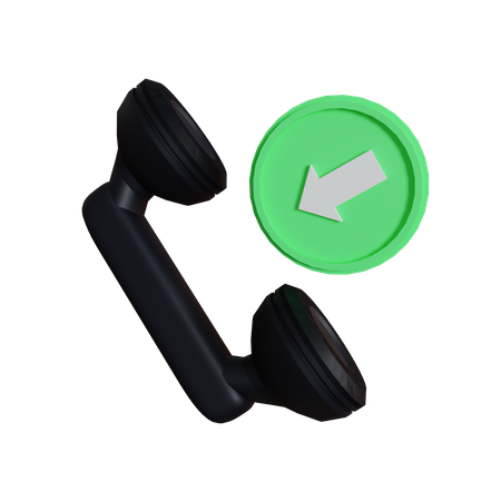 Inbound Call  3D Icon
