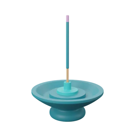 3 D Meditation Illustration Incense 3D Illustration