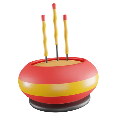 3 D Illustration Of Incense Burner 3D Icon