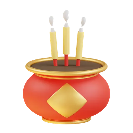 Incense Burner  3D Icon