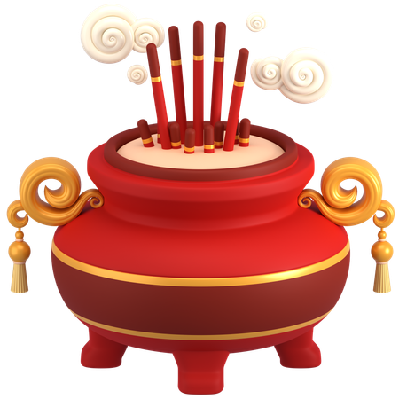Incense Burner  3D Icon