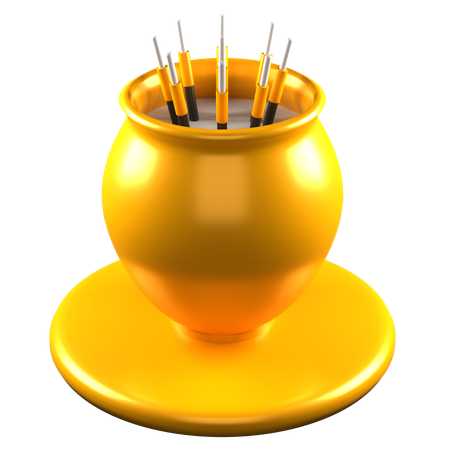 Incense Pot  3D Icon