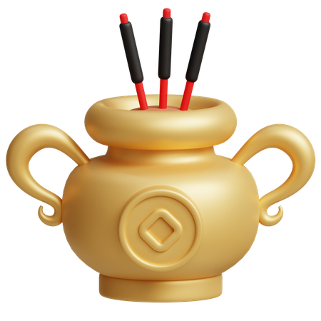 Incense Pot  3D Icon