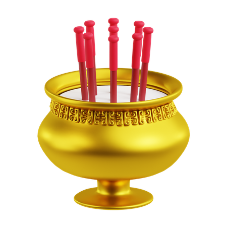 Incense Pot  3D Icon