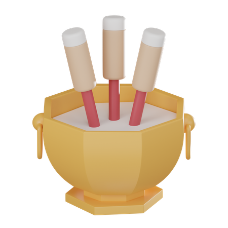 Incense Pot  3D Icon