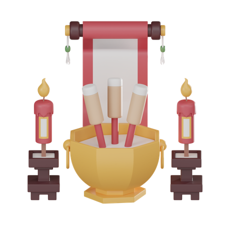 Incense Pot  3D Icon