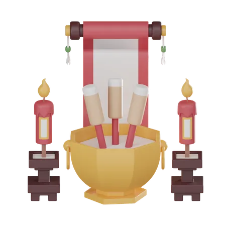 Incense Pot  3D Icon