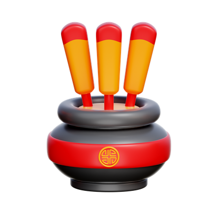 Incense Pot  3D Icon