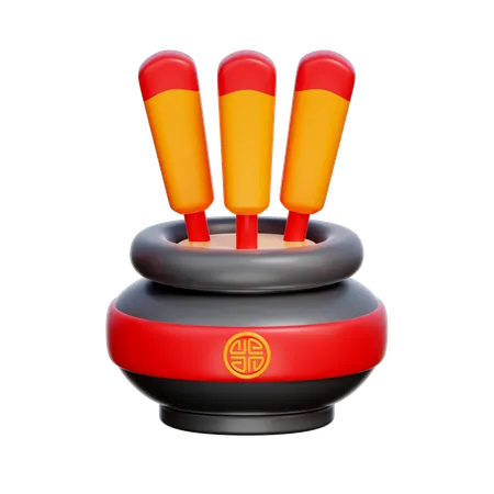 Incense Pot  3D Icon