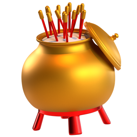 Incense Pot  3D Icon