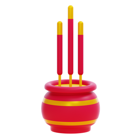 Incense Stick  3D Icon