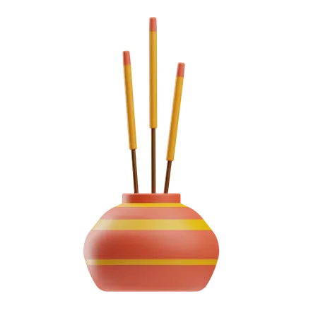 Incense stick  3D Icon