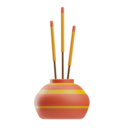 Incense stick  3D Icon