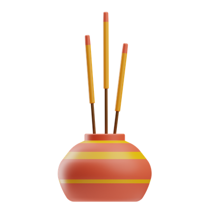 Incense stick  3D Icon