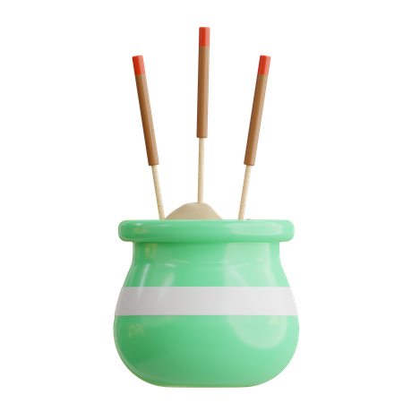 Incense Sticks  3D Icon