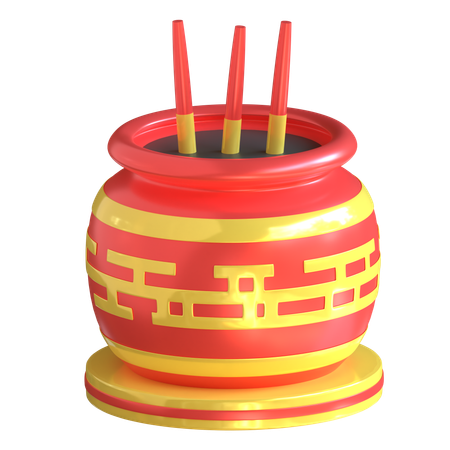 Incienso  3D Icon
