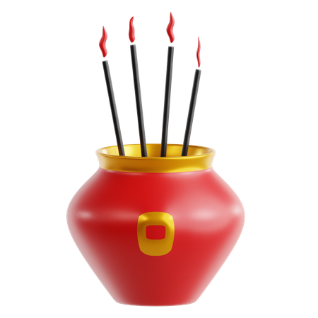 Incienso  3D Icon