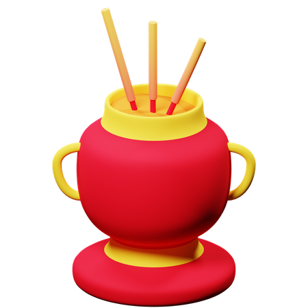 Incienso  3D Icon