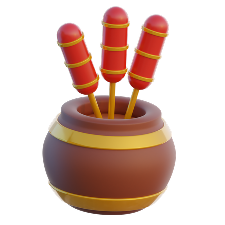 Incienso  3D Icon