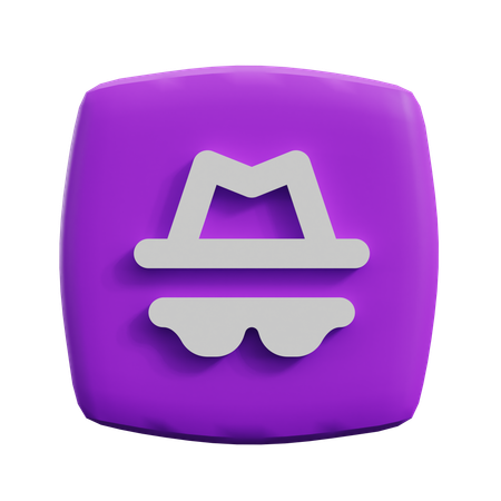 Incognito  3D Icon