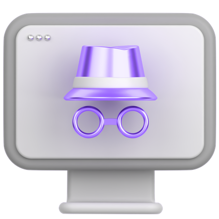 シークレットブラウザ  3D Icon