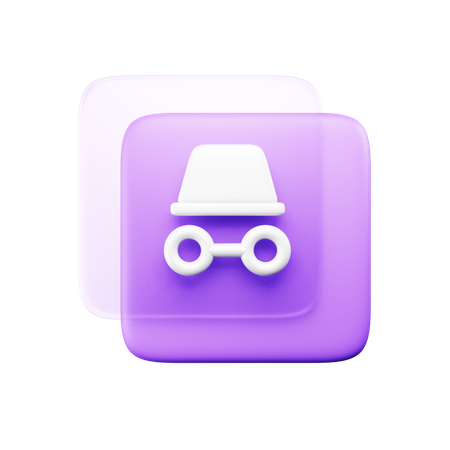 Incognito Browser  3D Icon