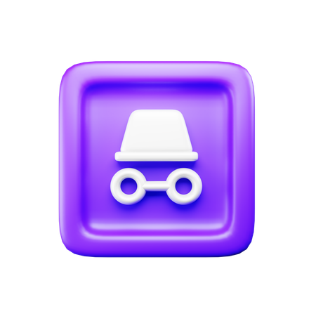 Incognito Browser  3D Icon