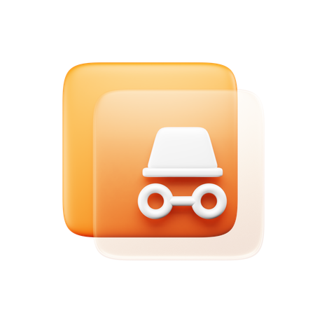 Incognito Browser  3D Icon