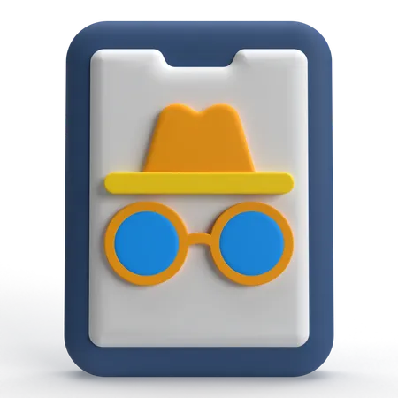 シークレットモード  3D Icon