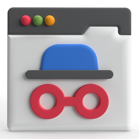 Incognito Mode  3D Icon
