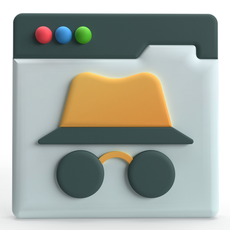 Incognito Mode  3D Icon