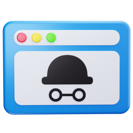 Incognito Mode  3D Icon