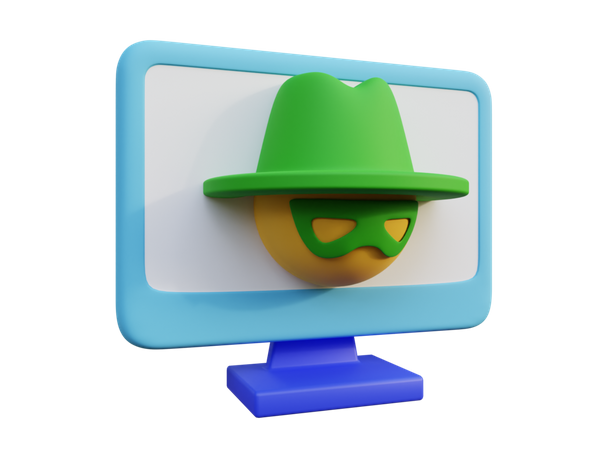 Incognito Mode  3D Icon