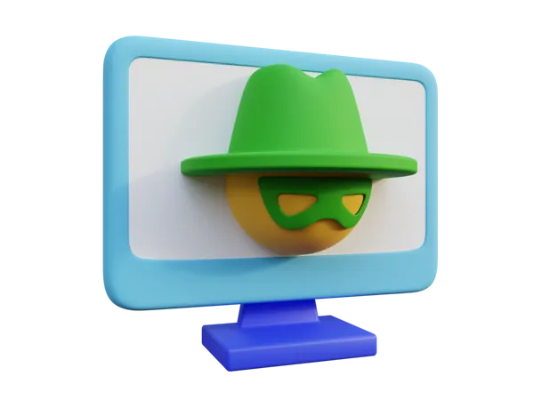 Incognito Mode  3D Icon