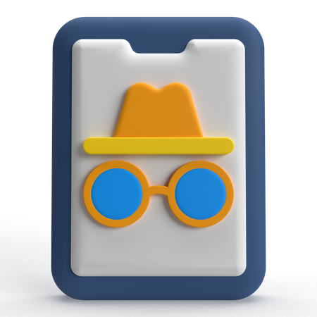 Incognito Mode  3D Icon