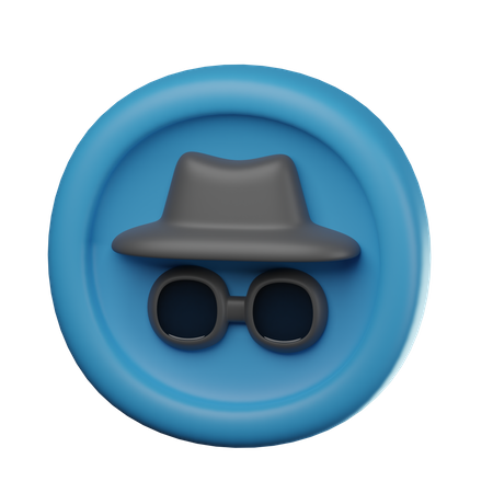 Incognito Mode  3D Icon