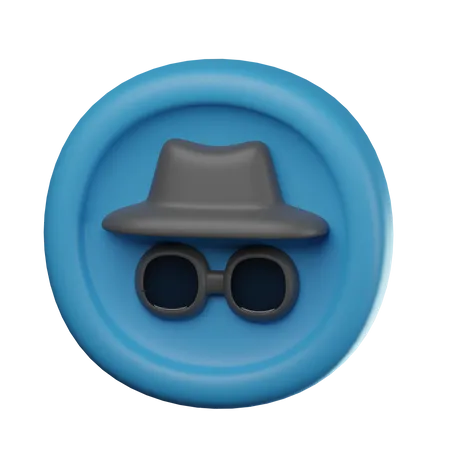 Incognito Mode  3D Icon