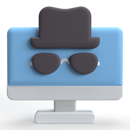 Incognito Mode  3D Icon