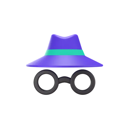 Incognito Mode  3D Icon