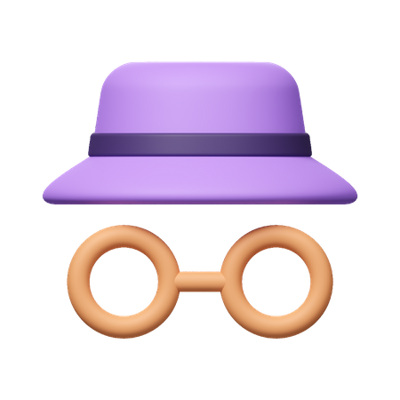 Incognito Mode  3D Icon