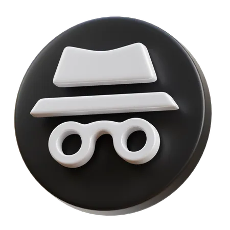 Incognito Mode  3D Icon