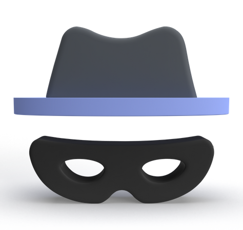 Incognito Mode  3D Icon