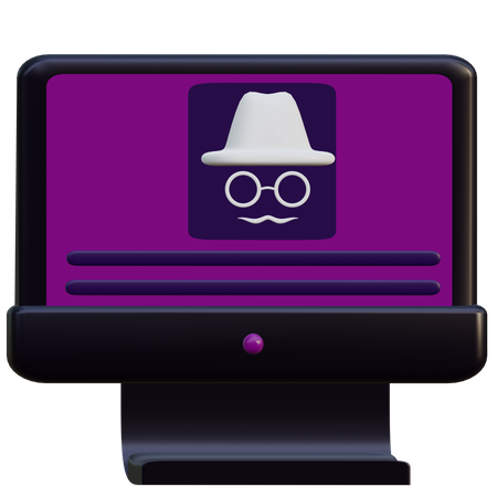 Incognito Mode  3D Icon