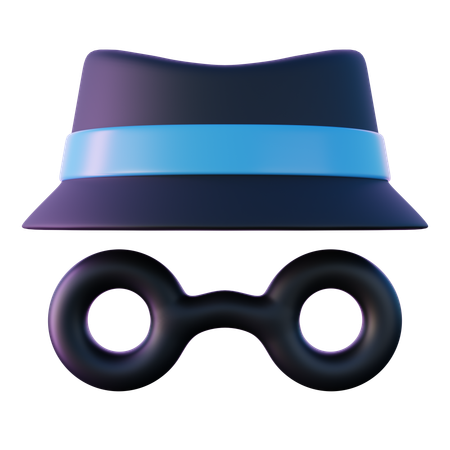 Incognito Mode  3D Icon