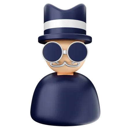 Incognito Security Protection  3D Icon