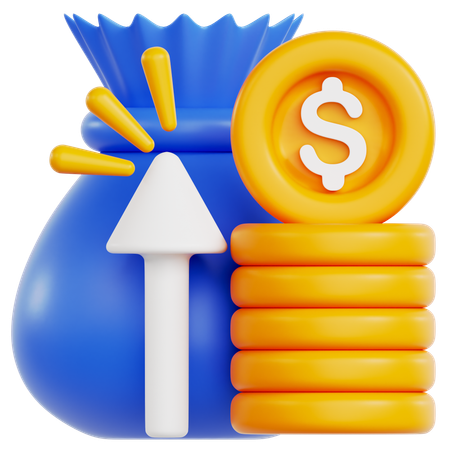 Income growth  3D Icon