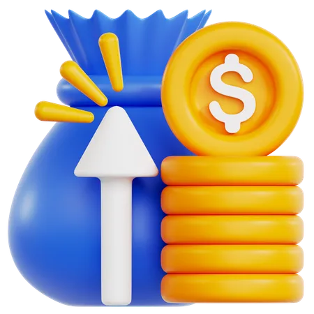 Income growth  3D Icon