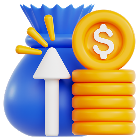Income growth  3D Icon
